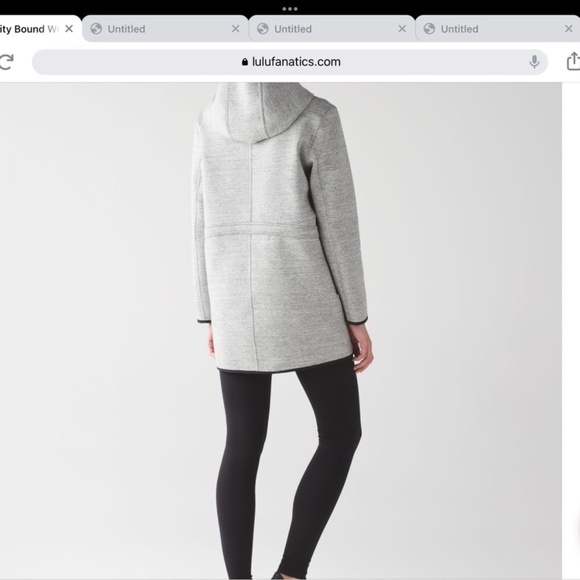 Lululemon city bound wrap  reversible jacket Sz M - Picture 2 of 9